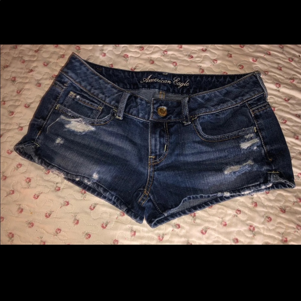 American Eagle Distressed Jean Shorts